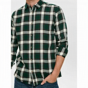 only & Sons Omar LS Checked Plaid Shirt Sz L